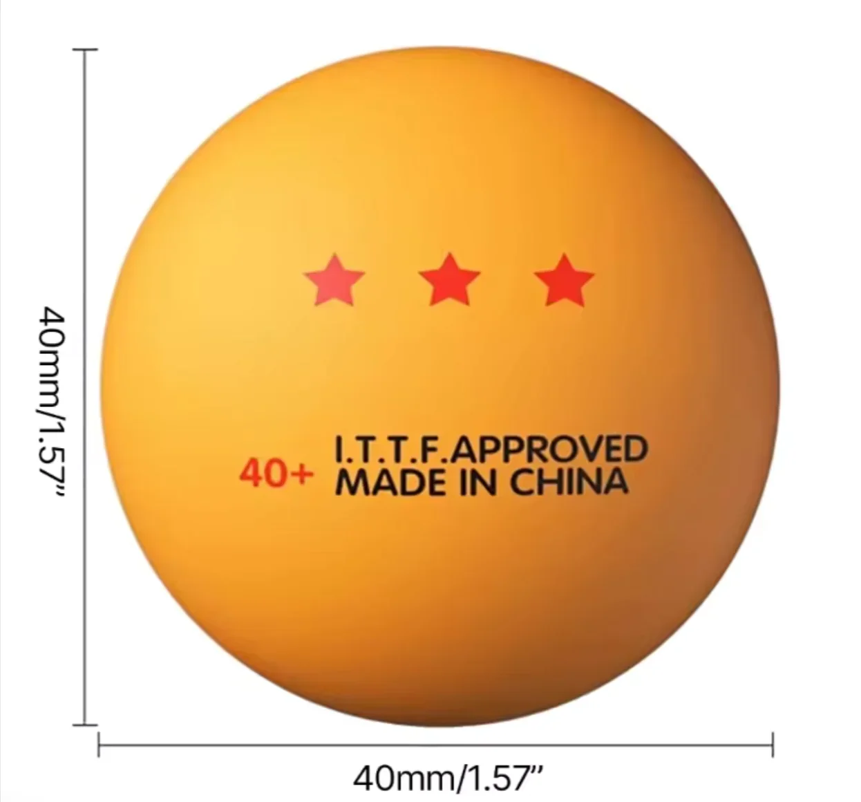 10 Pc 3 star Ping pong Balls - Image 2