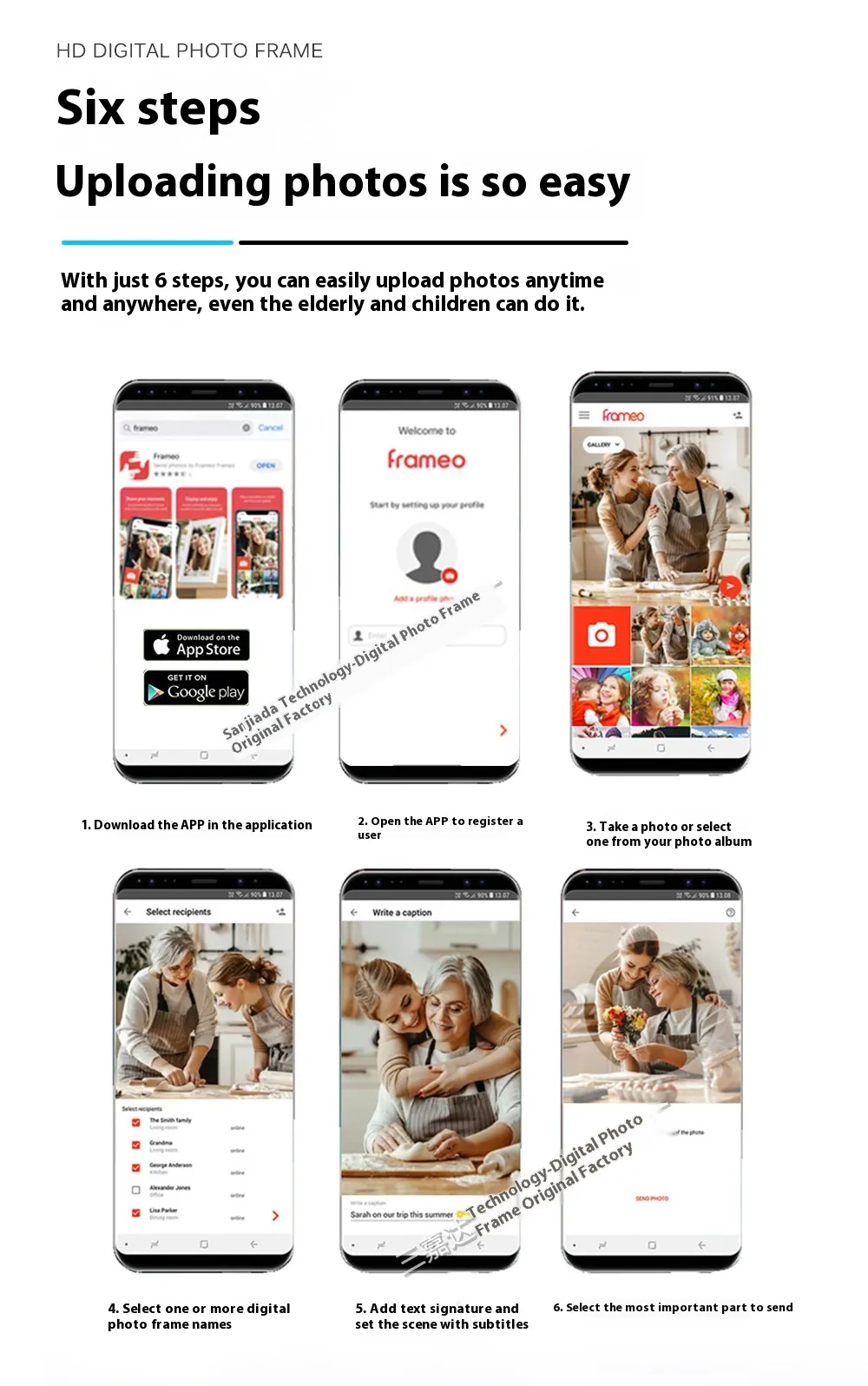 101 Inch WiFi Digital Photo Frame IPS Touch Screen - Image 4