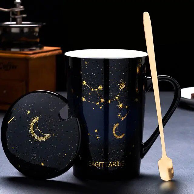 12 Constellations Creative Mugs With Spoon - Image 10