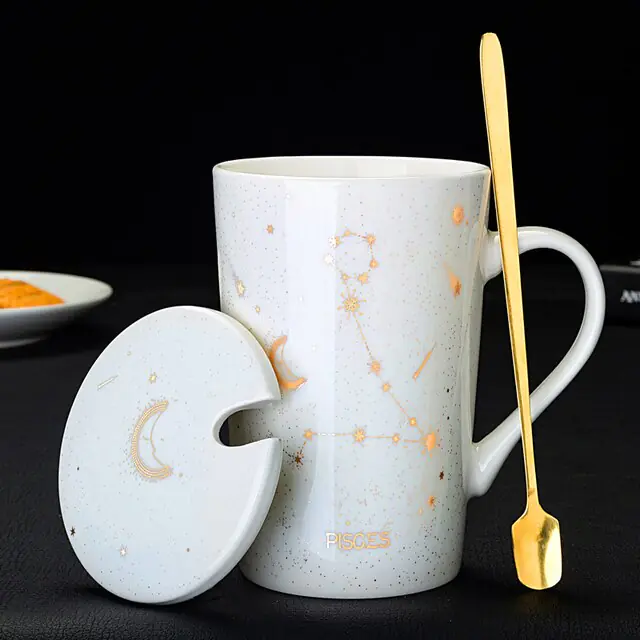 12 Constellations Creative Mugs With Spoon - Image 11