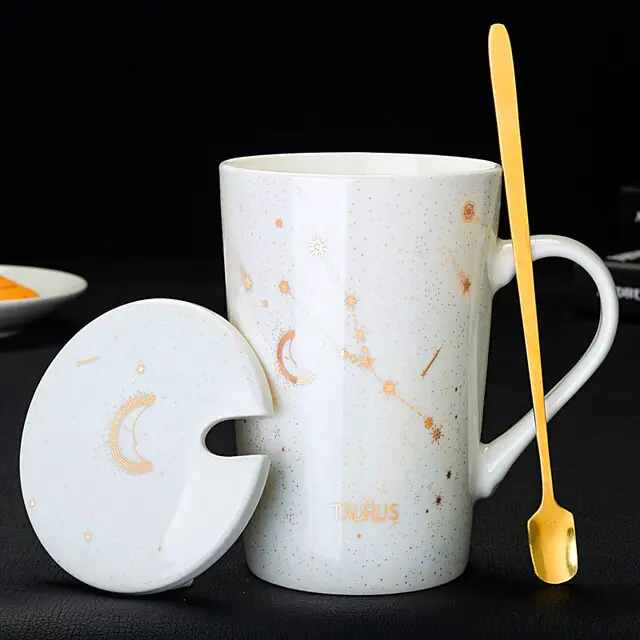 12 Constellations Creative Mugs With Spoon - Image 12