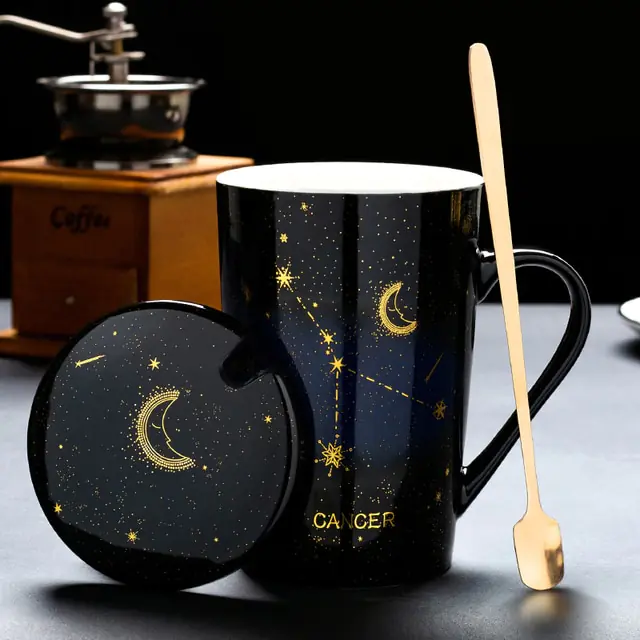12 Constellations Creative Mugs With Spoon - Image 13