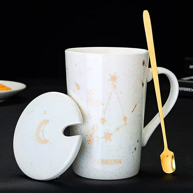 12 Constellations Creative Mugs With Spoon - Image 14