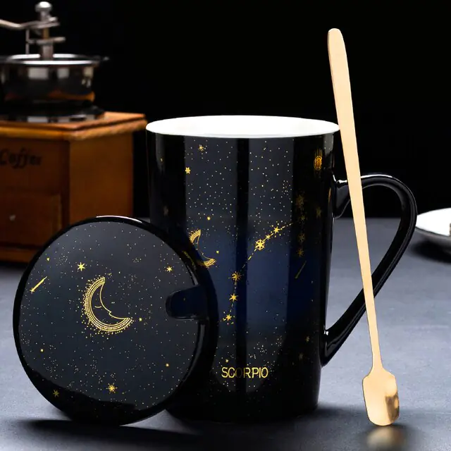 12 Constellations Creative Mugs With Spoon - Image 15
