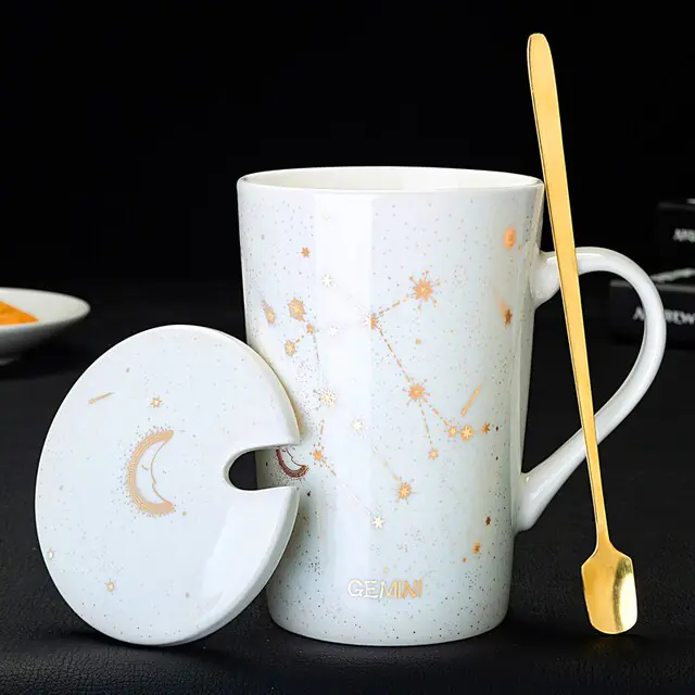 12 Constellations Creative Mugs With Spoon - Image 17
