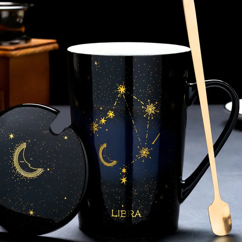 12 Constellations Creative Mugs With Spoon - Image 2