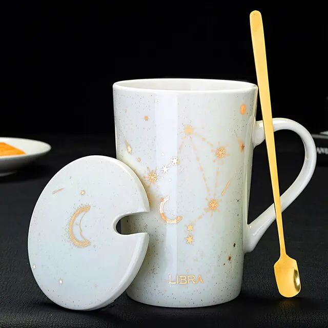 12 Constellations Creative Mugs With Spoon - Image 23