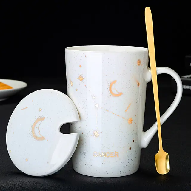 12 Constellations Creative Mugs With Spoon - Image 28