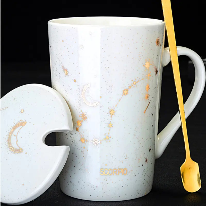 12 Constellations Creative Mugs With Spoon - Image 3