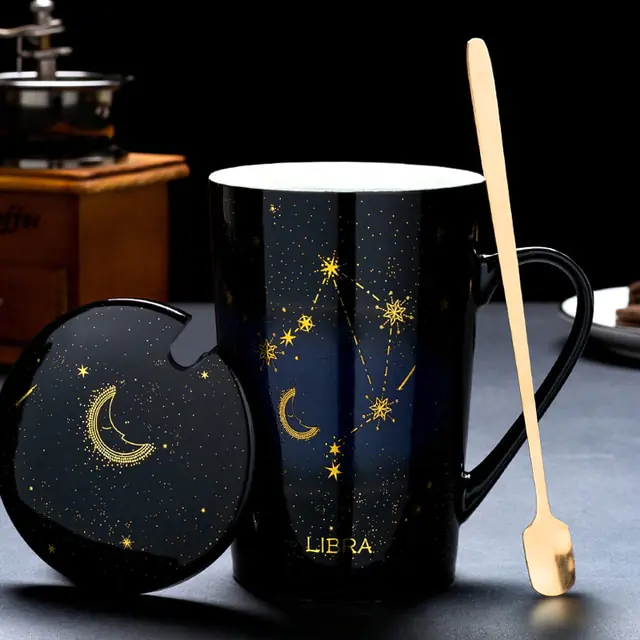 12 Constellations Creative Mugs With Spoon - Image 30