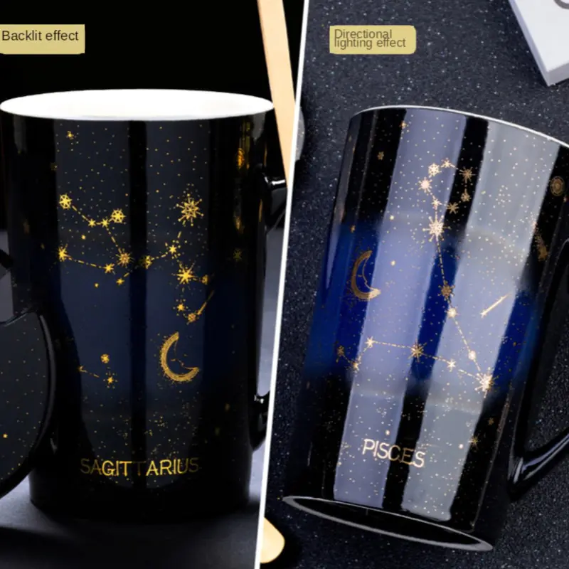 12 Constellations Creative Mugs With Spoon - Image 4
