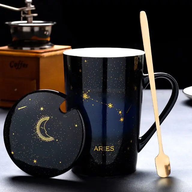 12 Constellations Creative Mugs With Spoon - Image 7