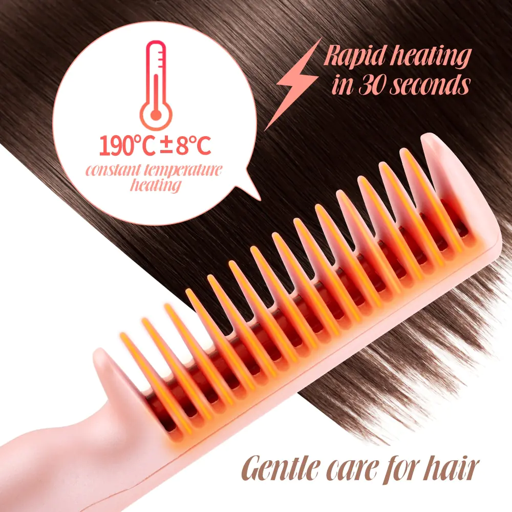 2-in-1 USB Heated Hair Comb - Image 3