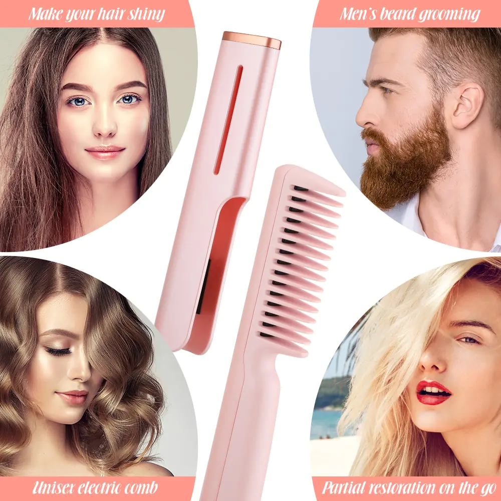 2-in-1 USB Heated Hair Comb - Image 5