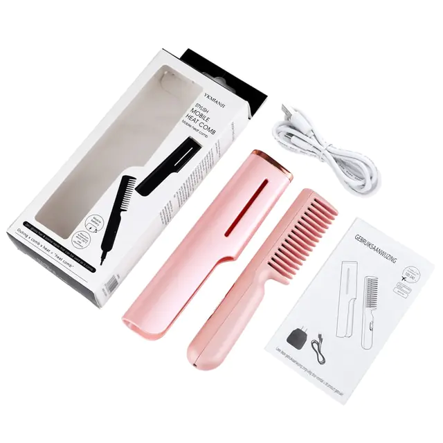 2-in-1 USB Heated Hair Comb - Image 6