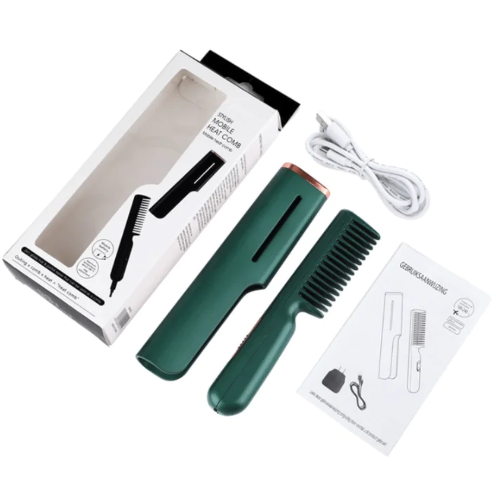 2-in-1 USB Heated Hair Comb - Image 9