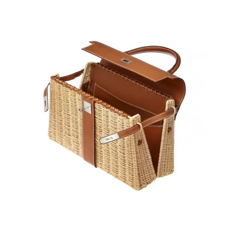 2020 Designer Bamboo Flap HandBag for Women - Image 2