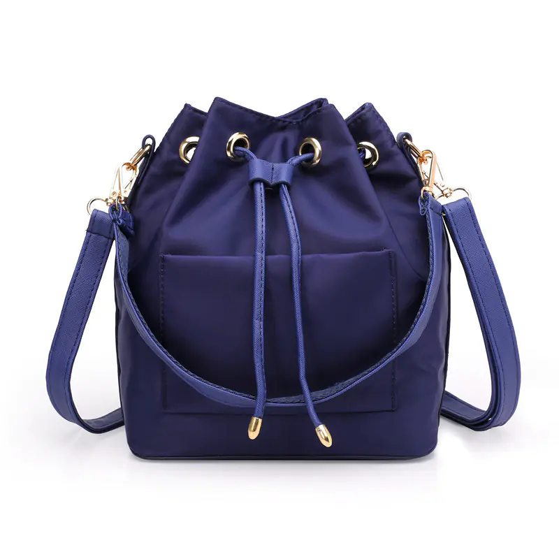 2020 Women's Fashion Nylon Bucket Bag with Hardware - Image 2