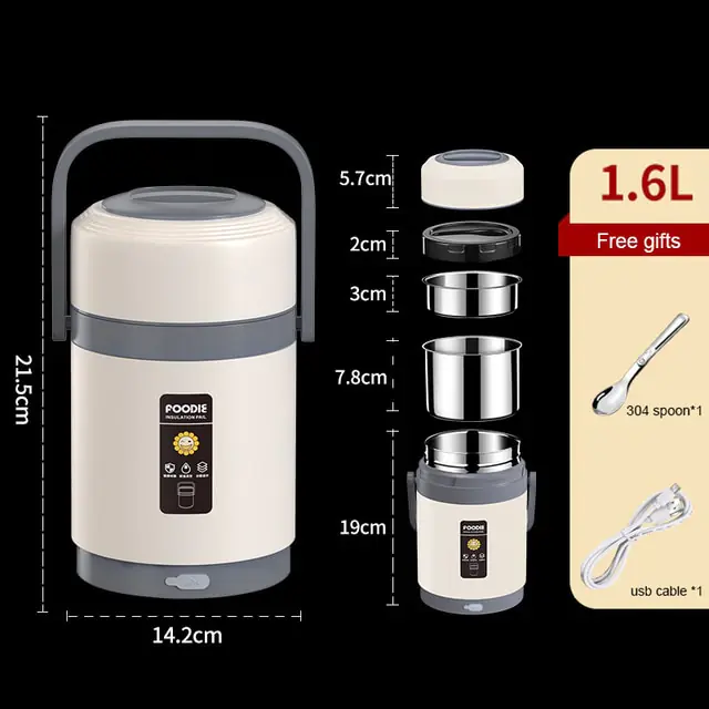 2L USB Electric Heated Lunch Box - Image 8