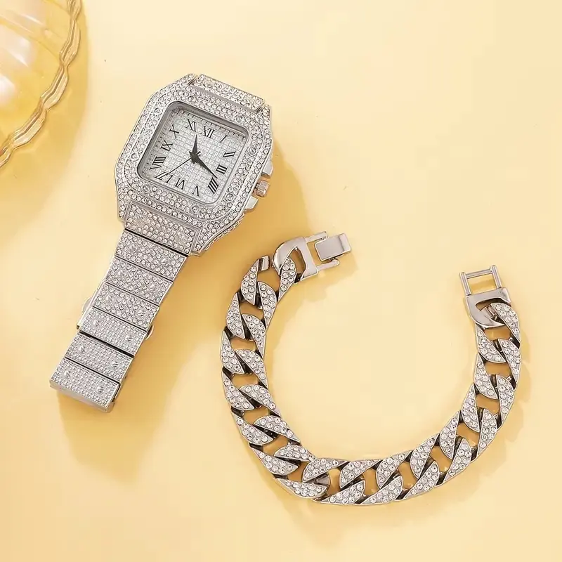 2Pcs Set Diamond Women Watches - Image 3