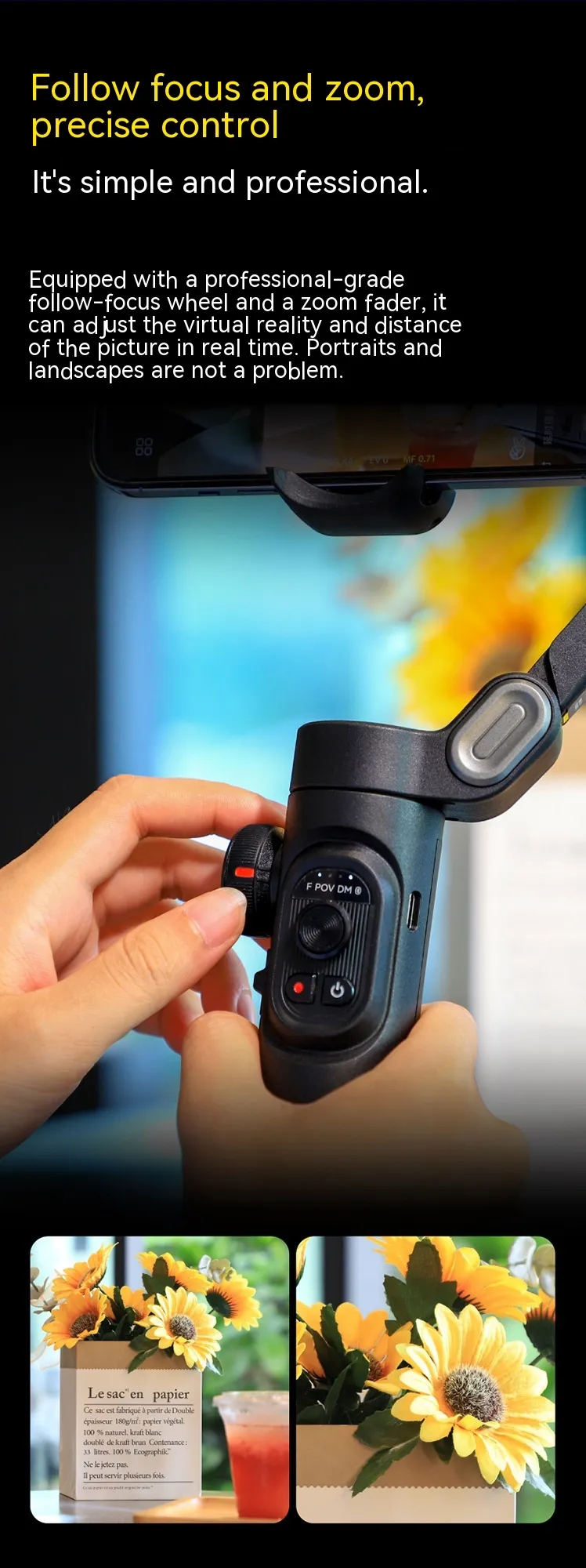 3-Axis Handheld Gimbal Stabilizer for Smartphones - Image 3