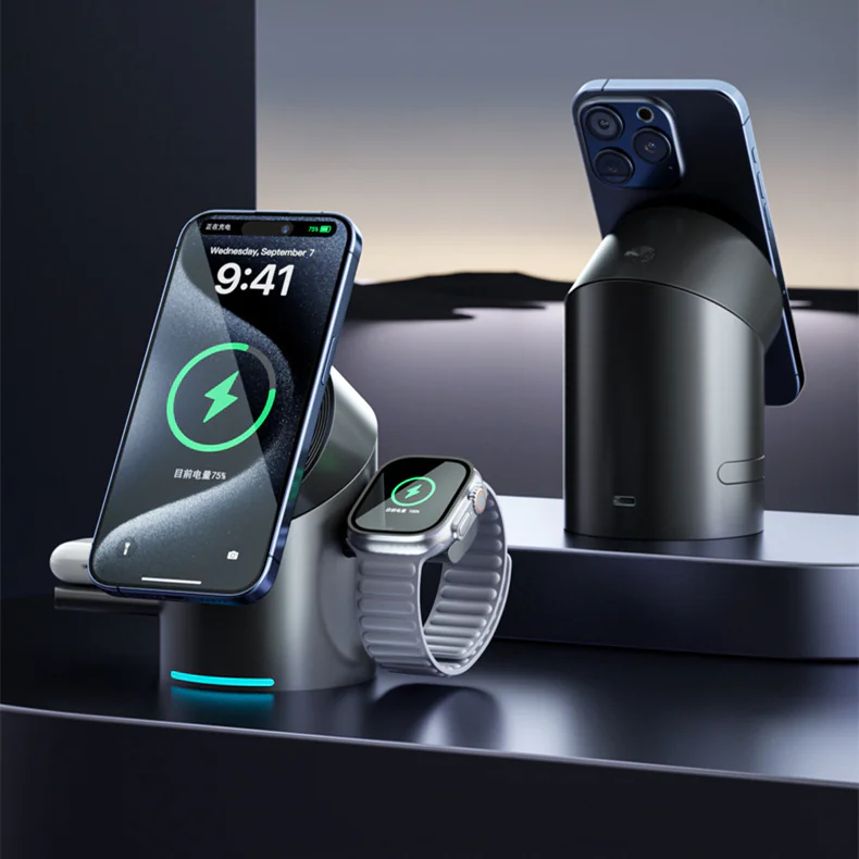 3-in-1 Wireless Magnetic Charging Station - Image 2