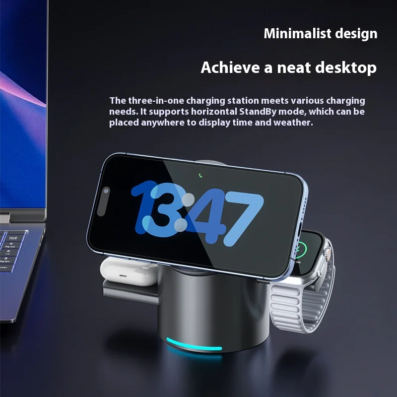 3-in-1 Wireless Magnetic Charging Station - Image 4