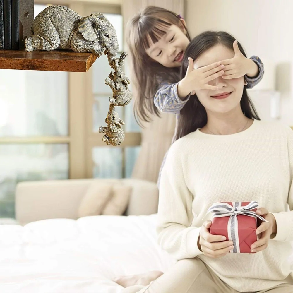 3-piece Hanging Elephant Craft Statues - Image 4