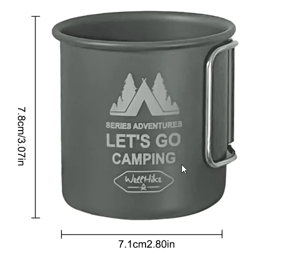 300ml Aluminum Camping Mug - Image 5