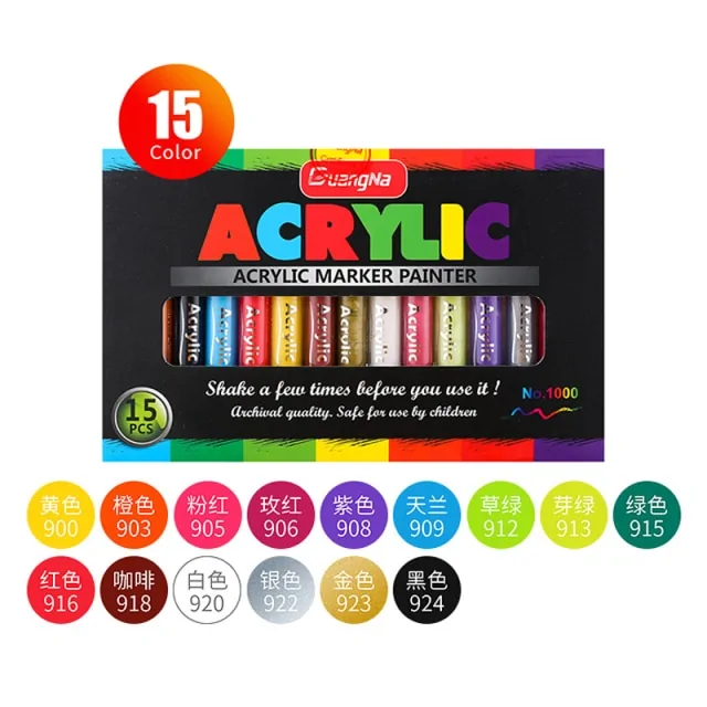 36 Colors Acrylic Marker Pens - Image 11