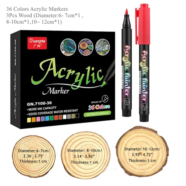 36 Colors Acrylic Paint Pens - Image 10