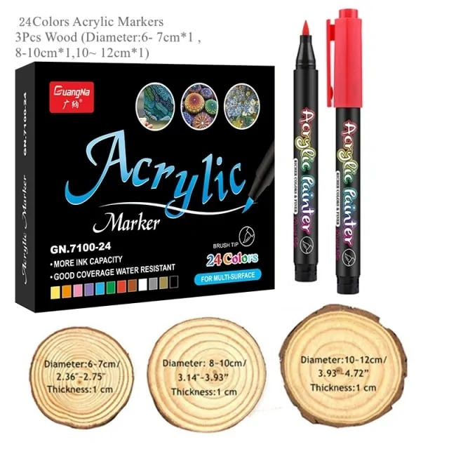 36 Colors Acrylic Paint Pens - Image 11