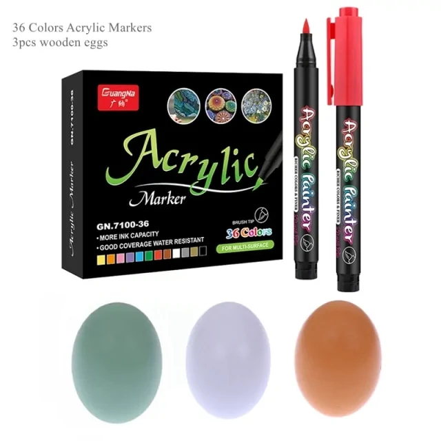 36 Colors Acrylic Paint Pens - Image 16