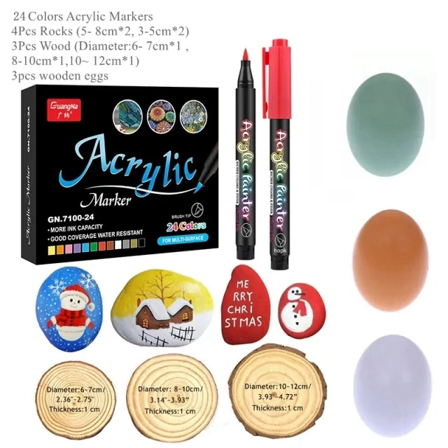 36 Colors Acrylic Paint Pens - Image 17