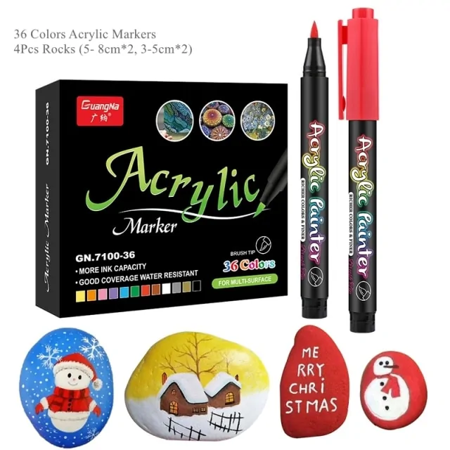 36 Colors Acrylic Paint Pens - Image 19
