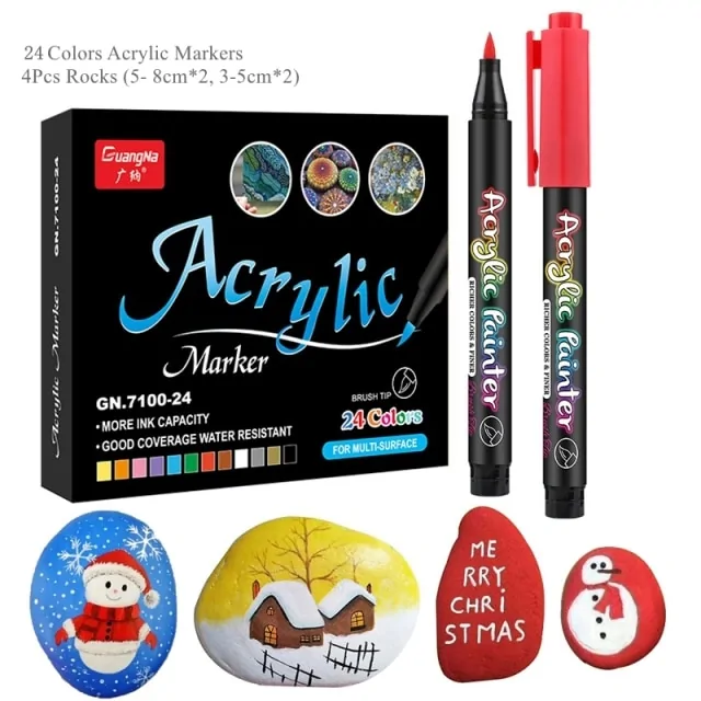 36 Colors Acrylic Paint Pens - Image 20