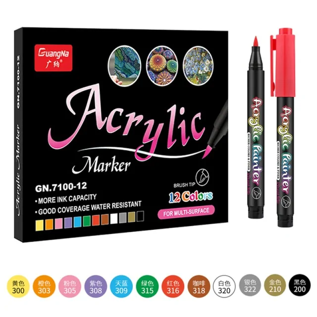 36 Colors Acrylic Paint Pens - Image 24