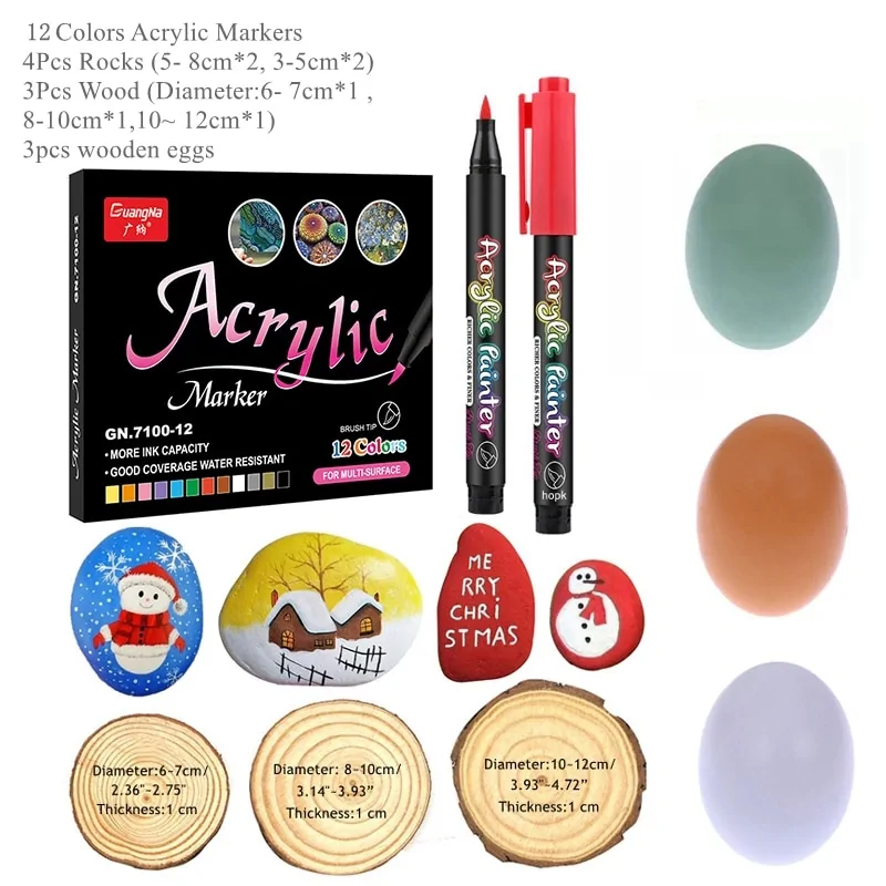 36 Colors Acrylic Paint Pens - Image 6