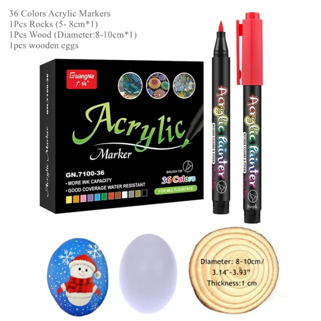 36 Colors Acrylic Paint Pens - Image 7