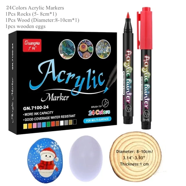 36 Colors Acrylic Paint Pens - Image 8