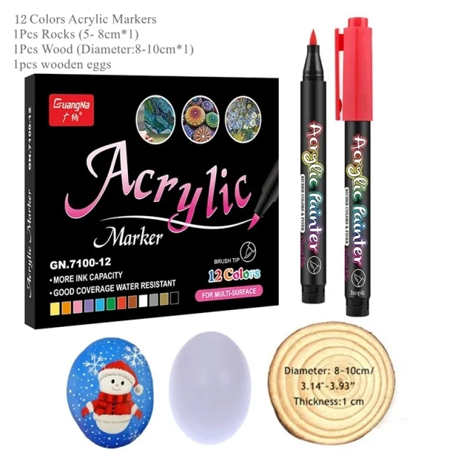 36 Colors Acrylic Paint Pens - Image 9