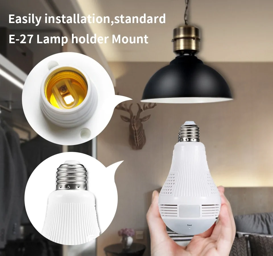 360 Degree Panoramic Light Bulb Camera - Image 3