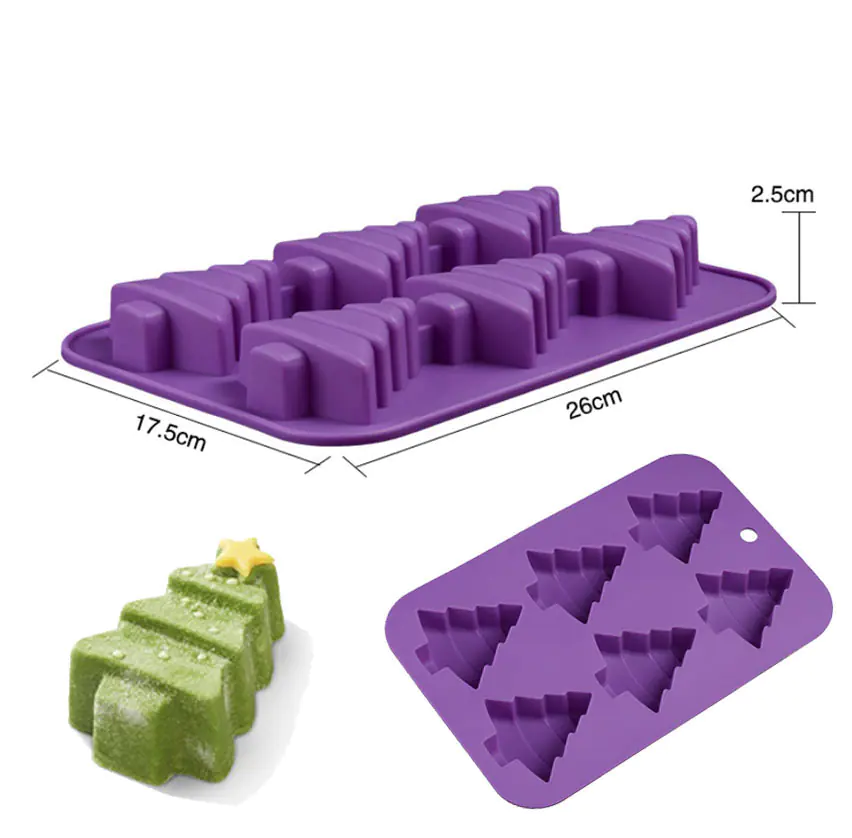 3D Christmas Tree Silicone Mold for Baking and Crafts - Image 6