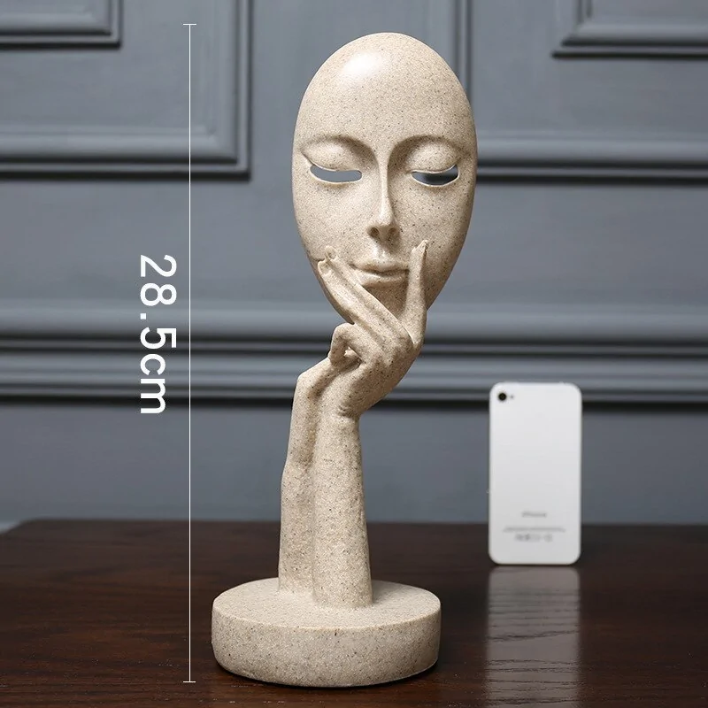 3D Face Mask Abstract Sculpture Decorative Art - Image 10