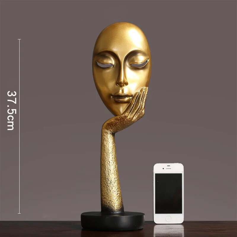3D Face Mask Abstract Sculpture Decorative Art - Image 12