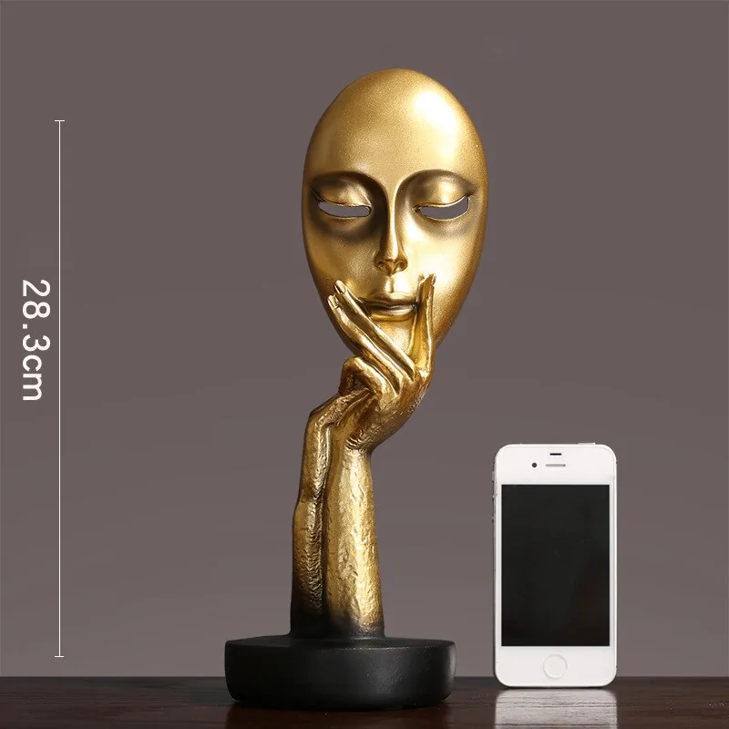 3D Face Mask Abstract Sculpture Decorative Art - Image 13