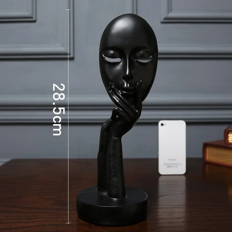 3D Face Mask Abstract Sculpture Decorative Art - Image 14