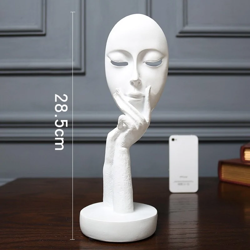 3D Face Mask Abstract Sculpture Decorative Art - Image 16
