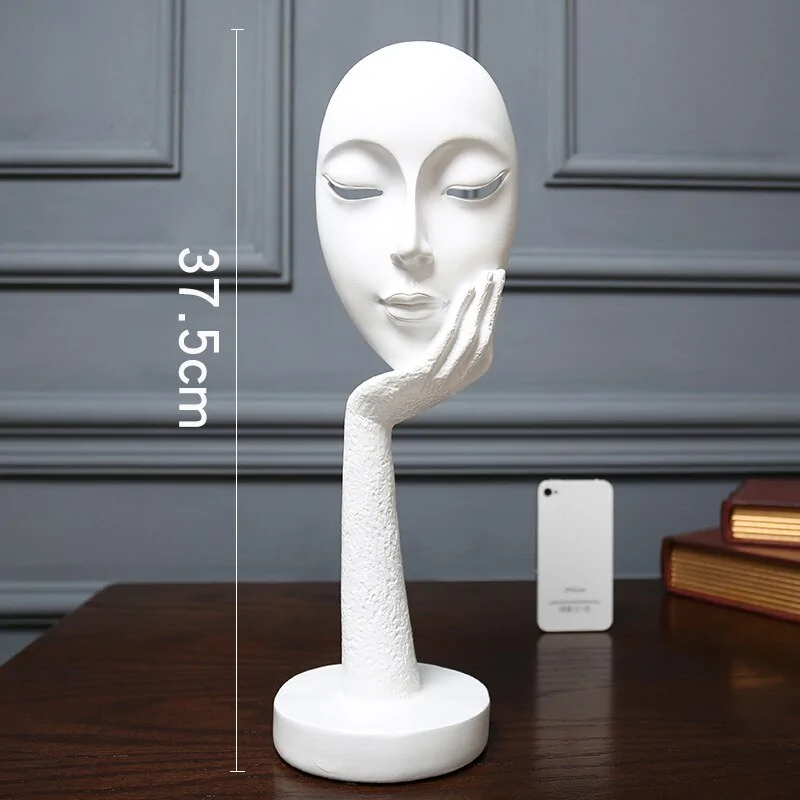 3D Face Mask Abstract Sculpture Decorative Art - Image 17