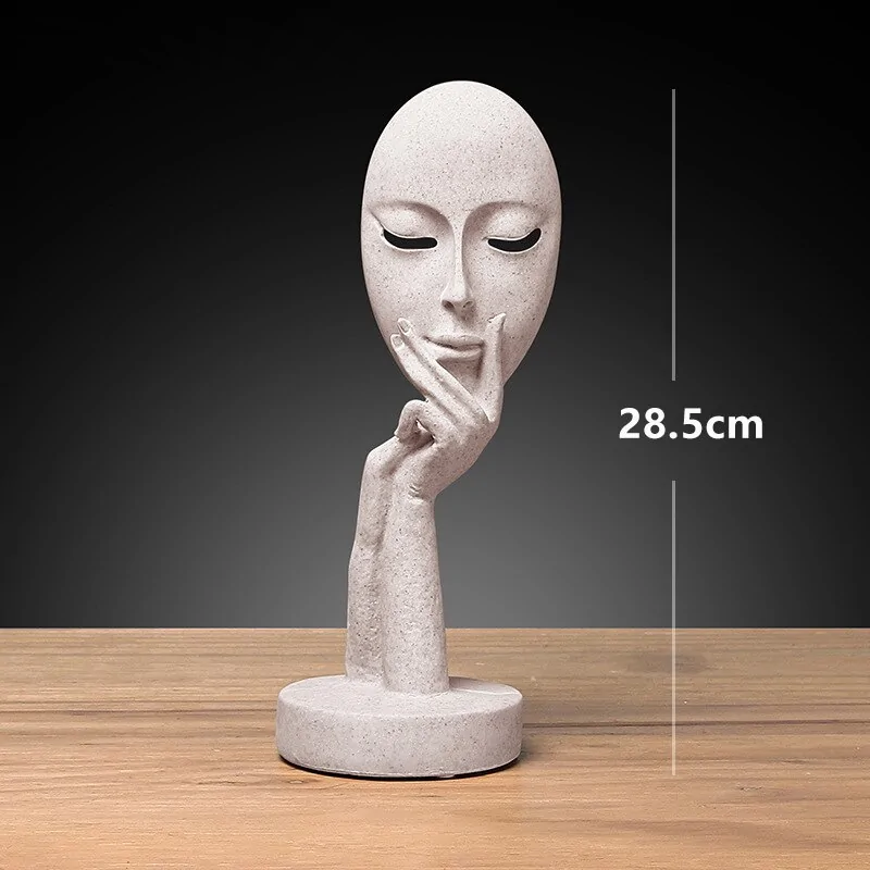 3D Face Mask Abstract Sculpture Decorative Art - Image 7